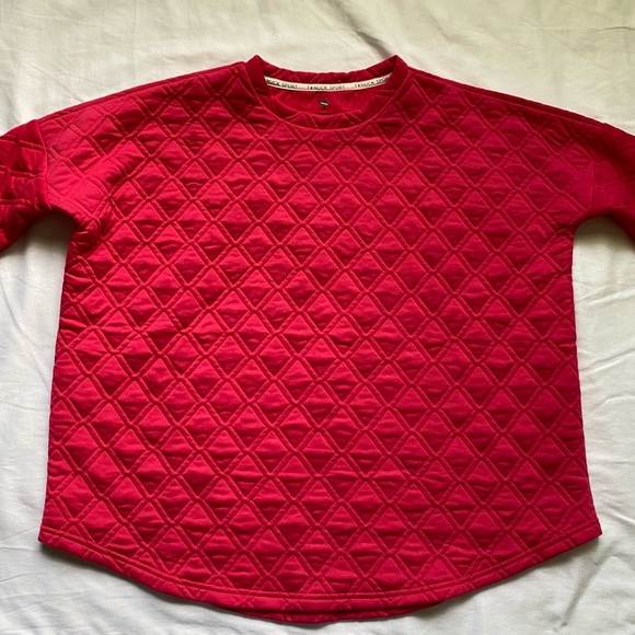 TNUCK Sport Tuckernuck Azalea Ally Swing Quilted Crewneck Pullover sweatshirt - Picture 3 of 6